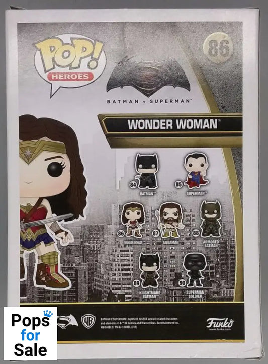 #86 Wonder Woman - DC Batman vs Superman - Box Damaged Funko POP