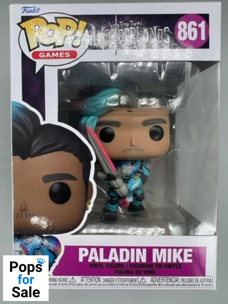 861 Paladin Mike - Tiny Tina's Wonderland - Funko POP - Box Damaged