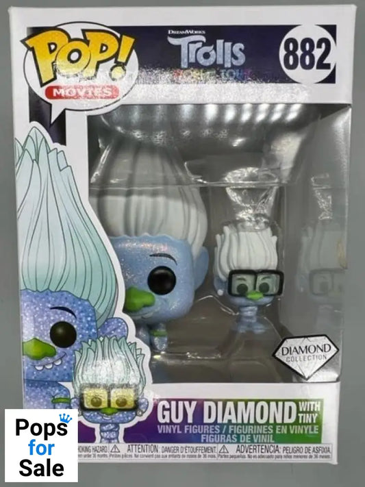 882 Guy Diamond (with Tiny) Diamond - Trolls World Tour Funko POP