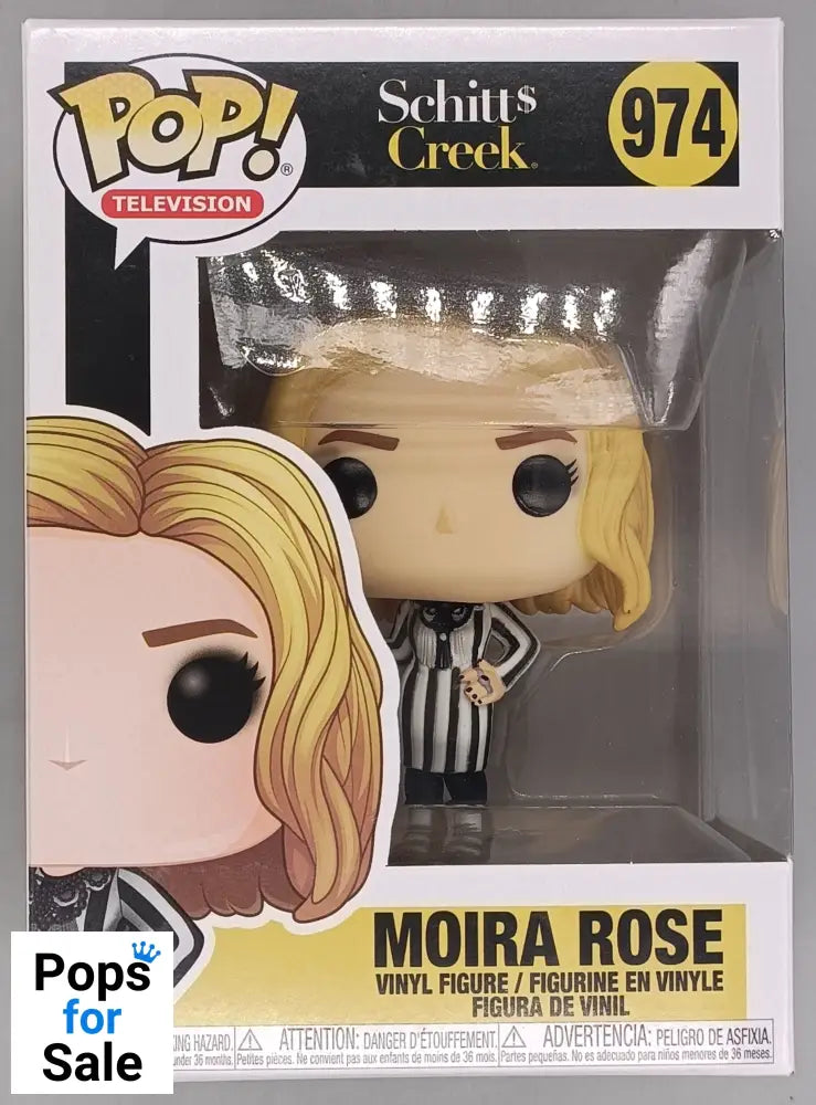 974 Moira Rose - Schitts Creek- Box Damaged Funko POP