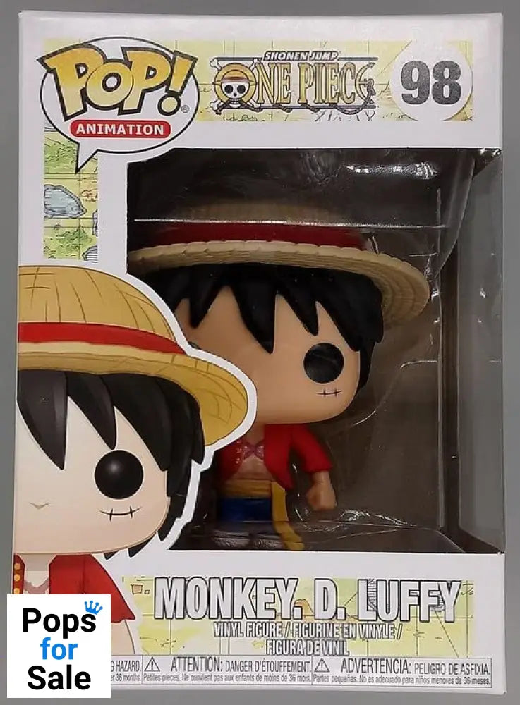 98 Monkey D. Luffy - One Piece - Funko POP - Box Damaged