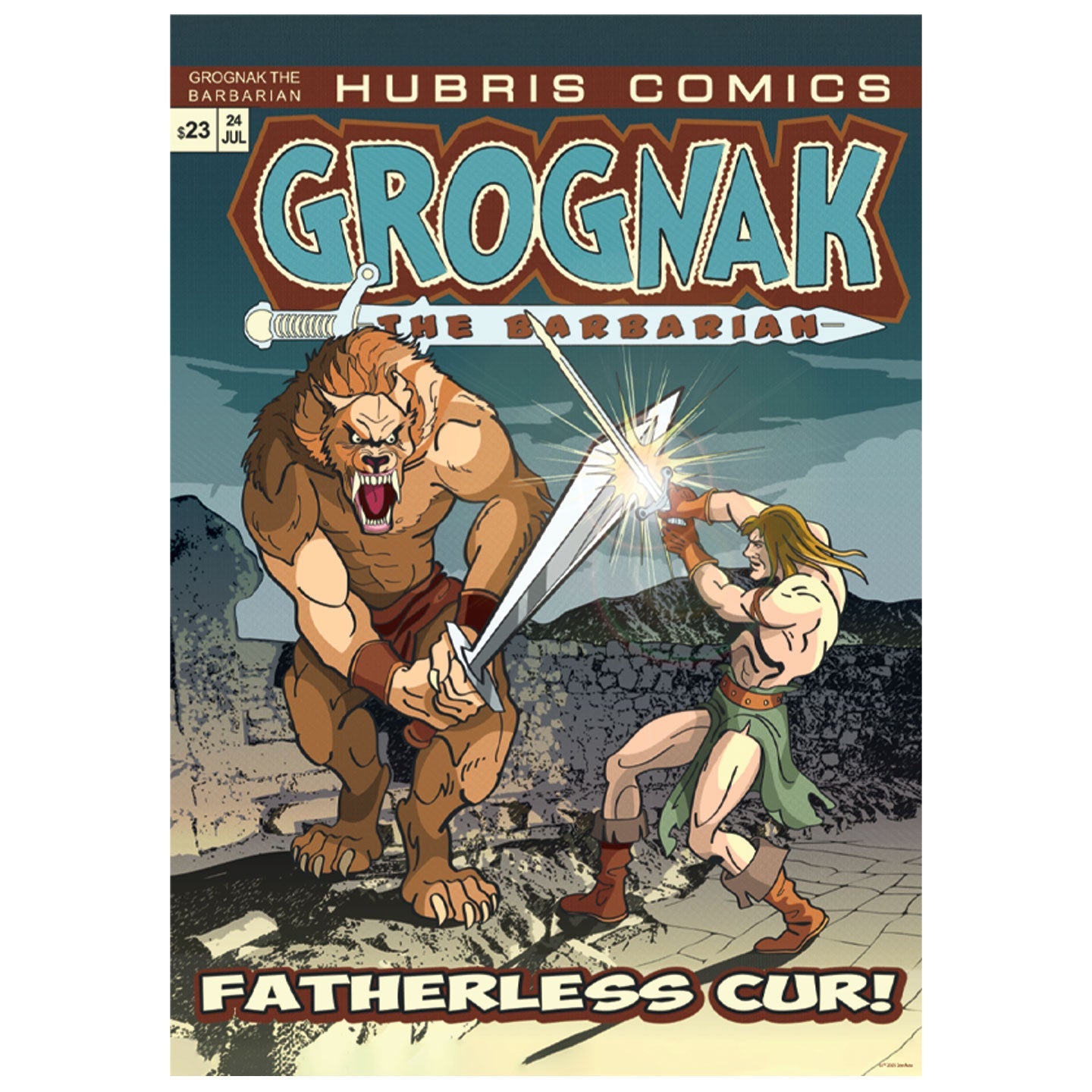 Fallout Limited Edition Grognak the Barbarian Art Print