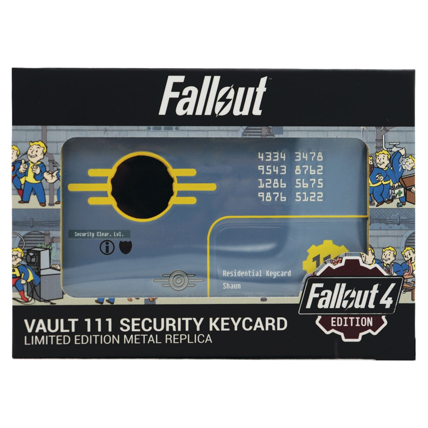 Fallout 4 Vault 111 Limited Edition Security Keycard Replica