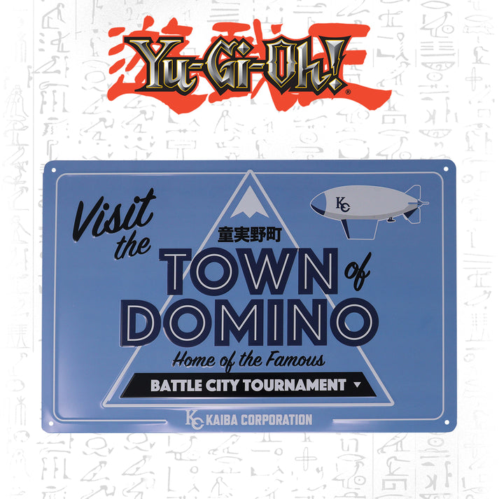 Yu-Gi-Oh! Town of Domino Tin Sign Tin Sign
