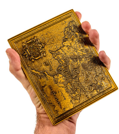 Lord of the Rings Middle Earth Metal Map