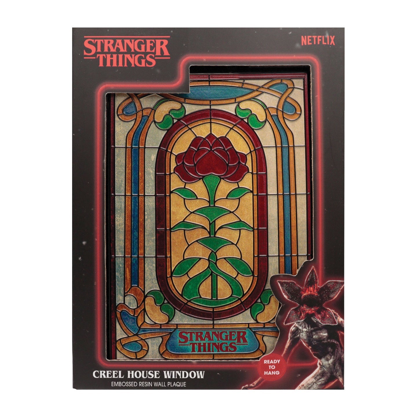 Stranger Things Creel House Stained Glass Window Resin Plaque