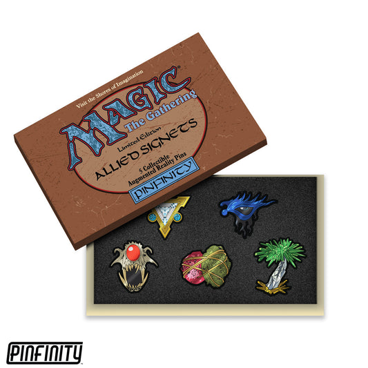 Pinfinity AR Pin: Limited Edition Allied & Enemy Signet Set Double Pack - Magic the Gathering PMTG021 + PMTG031 Pin