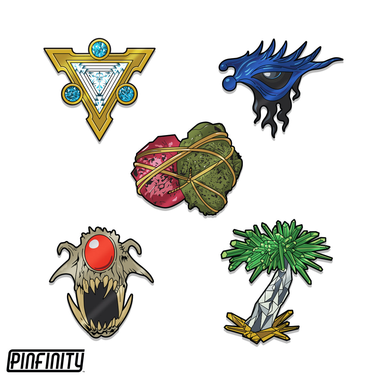 Pinfinity AR Pin: Limited Edition Allied & Enemy Signet Set Double Pack - Magic the Gathering PMTG021 + PMTG031 Pin