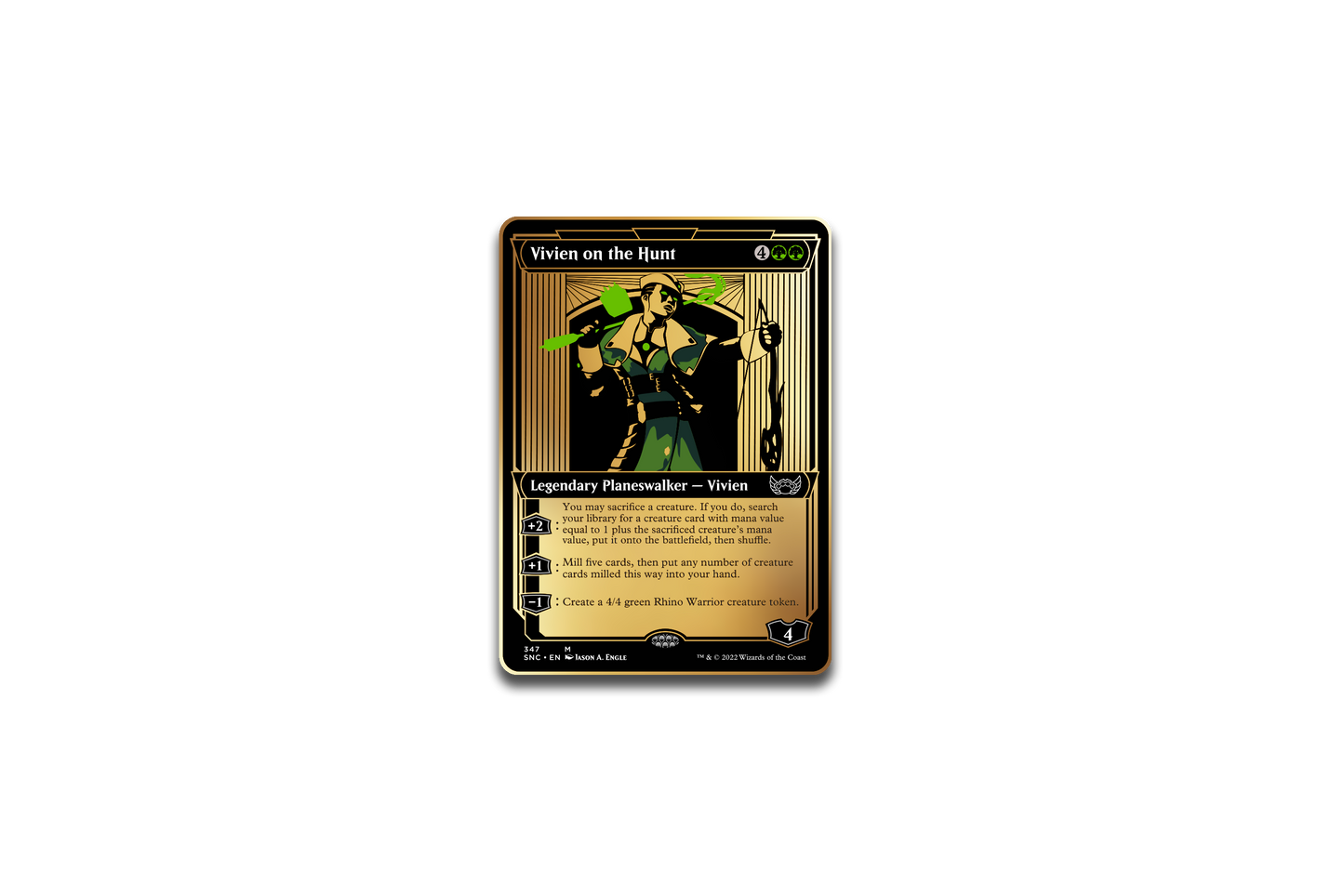 Pinfinity AR Pin: New Capenna Vivien on the Hunt - Magic the Gathering PMTG038 Pin