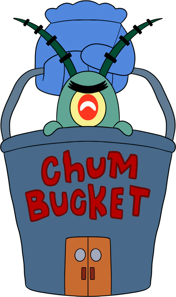 YouTooz - Spongebob Squarepants: Plankton Chum Bucket Plush (9IN)