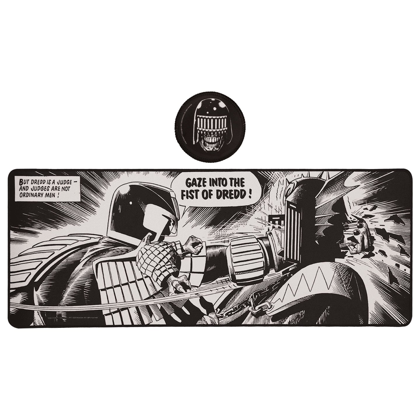 2000 AD Judge Dredd XL Desk Pad and Coaster Set