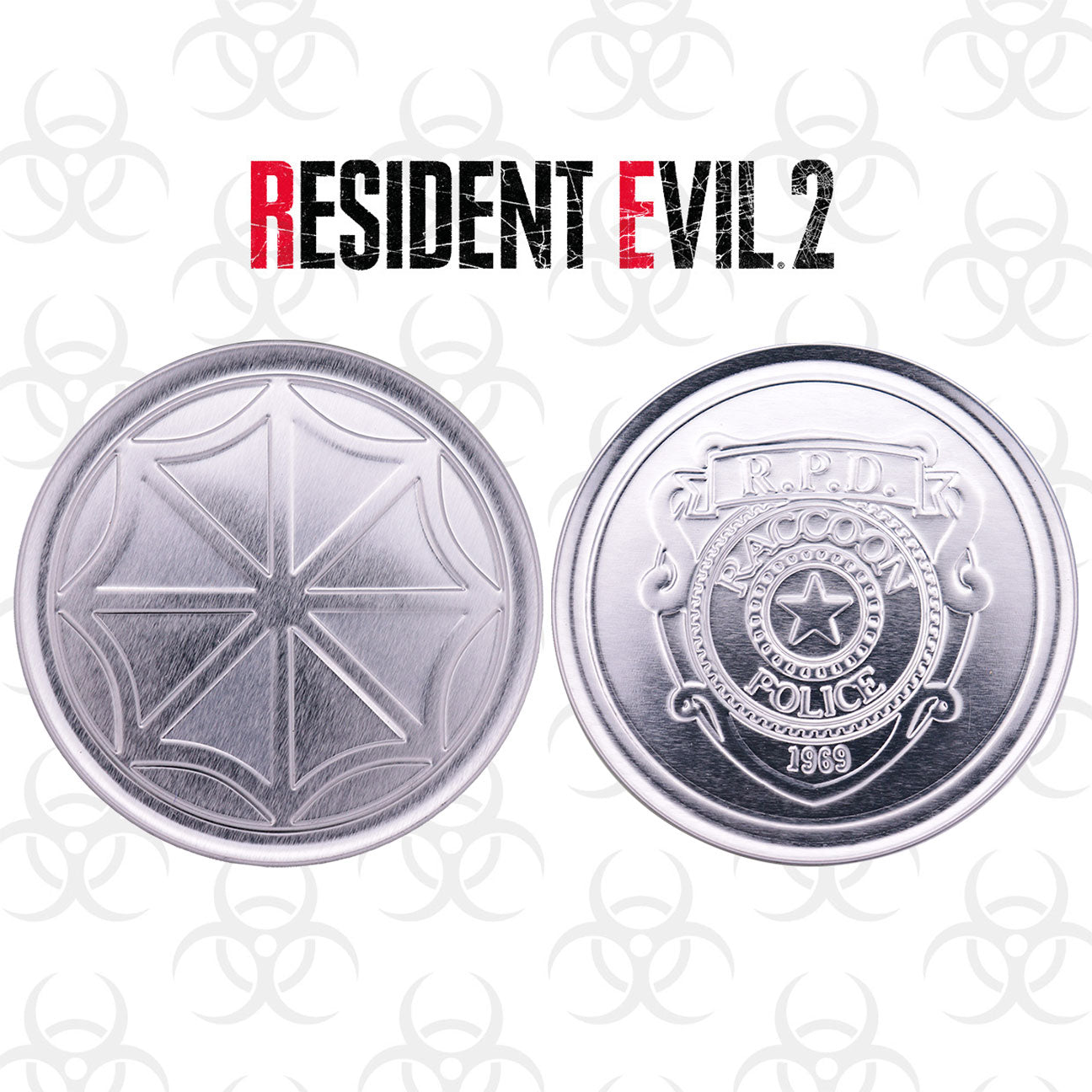 Resident Evil Set of 4 Embossed Metal Coasters Coasters