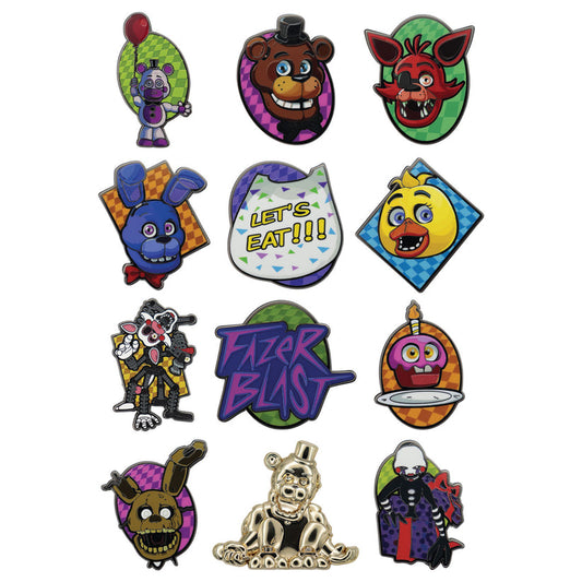 Five Nights at Freddy’s Mystery Pin Badges Mystery Pins (CDU of 12 Pins)