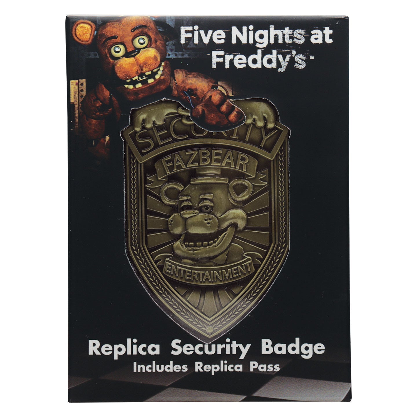 Five Nights at Freddy's Replica Security Badge Antique Brass Edition
