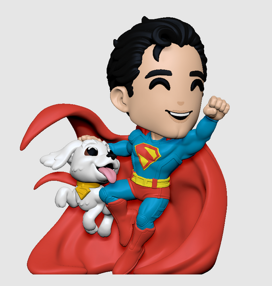 Youtooz - DC Comics - Superman and Krypto Figure
