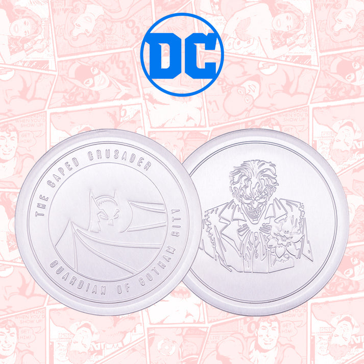 DC Comics Batman Set of 4 Embossed Metal Coasters Coasters