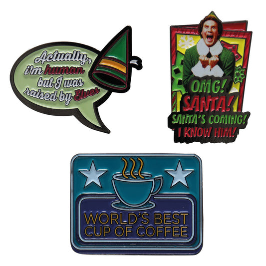 ELF Limited Edition Triple Pin Badge Set 3 Pack of Pins