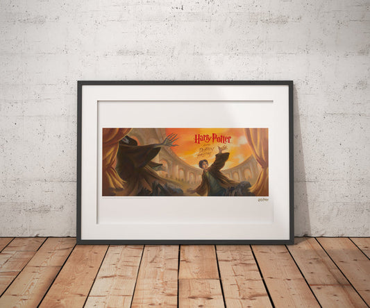 Harry Potter & the Deathly Hallows Book Cover Artwork Limited Edition Art Print Wall Art