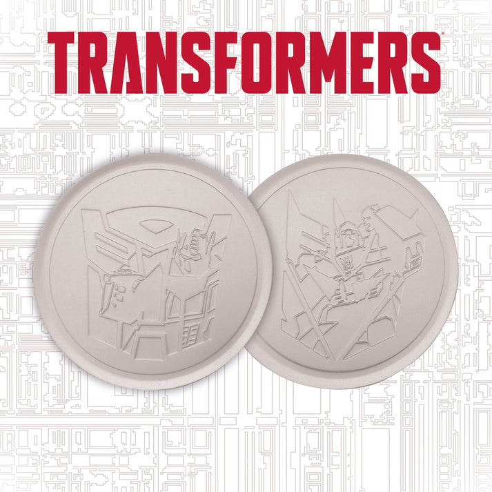 Transformers Set of 4 Embossed Metal Coasters Coasters