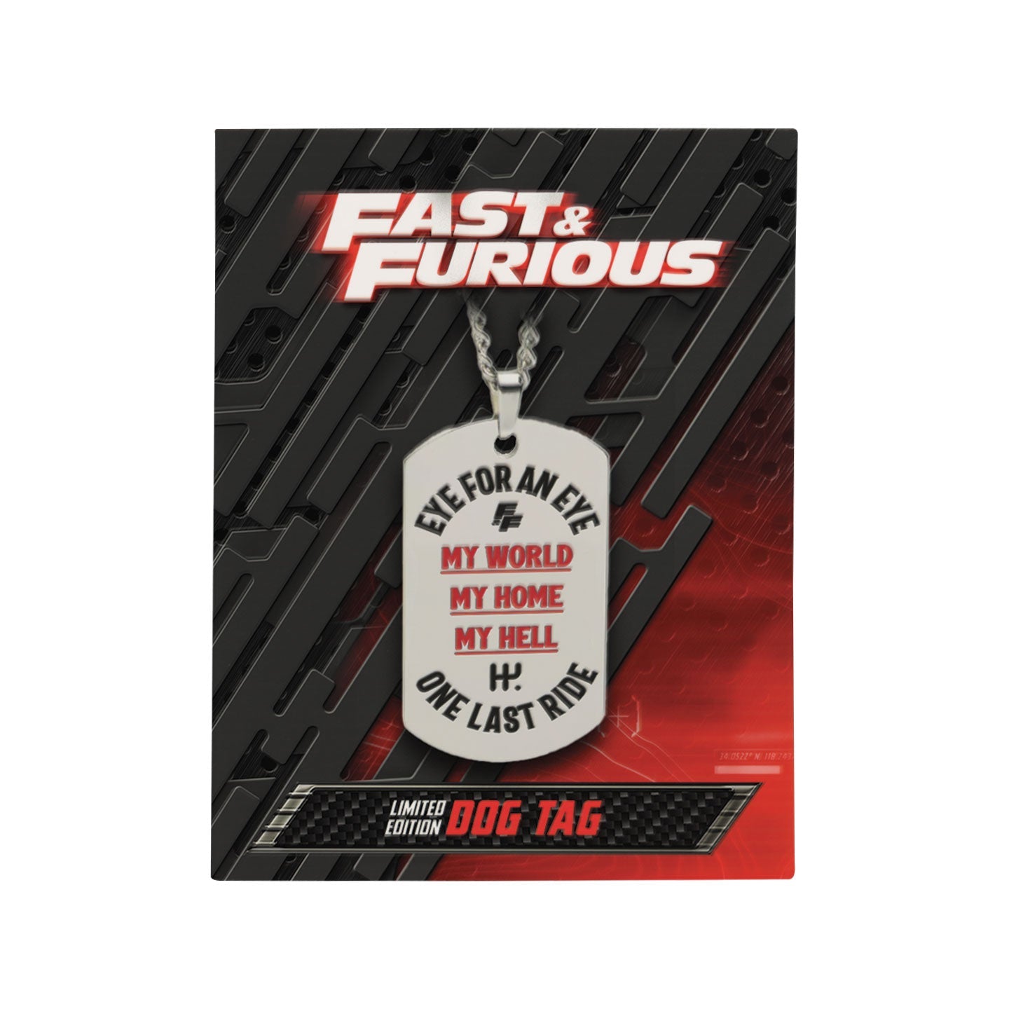 Fast & Furious Stainless Steel Dog Tag