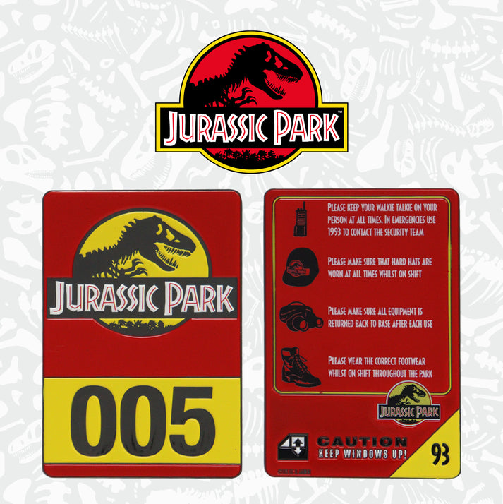 Jurassic Park Limited Edition 30th Anniversary Vehicle I.D Ingot Ingot