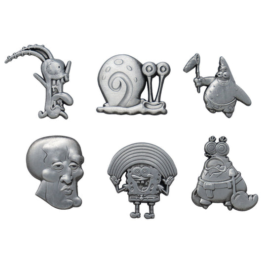 SpongeBob SquarePants Limited Edition Set of 6 Pin Badges 6 Pack of Pins