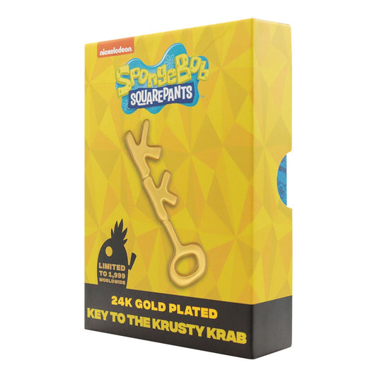 SpongeBob SquarePants 24k Gold Plated Replica Krusty Krab Key Replica