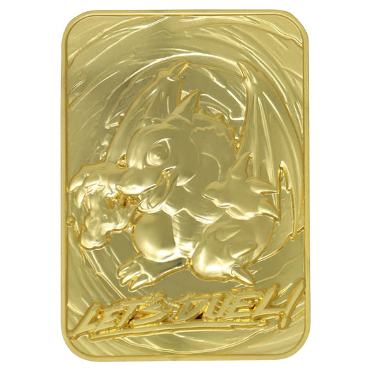 Yu-Gi-Oh! Limited Edition 24k Gold Plated Baby Dragon Metal Card Ingot
