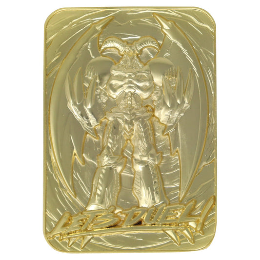 Yu-Gi-Oh! Limited Edition 24k Gold Plated Summoned Skull Metal Card Ingot