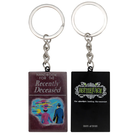 Beetlejuice Handbook of the Recently Deceased Keyring Key Ring