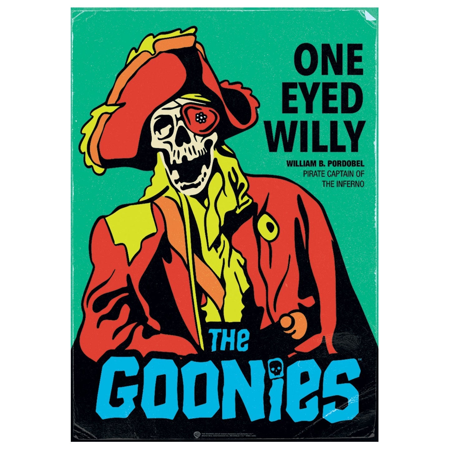 The Goonies 40th Anniversary One Eyed Willy Art Print