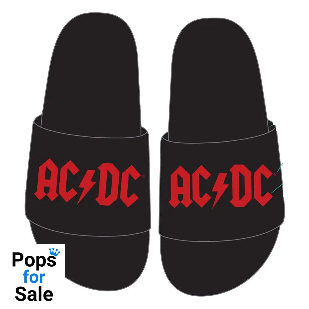 AC/DC Slippers Logo Footwear