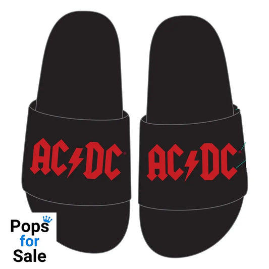 AC/DC Slippers Logo Size S Footwear