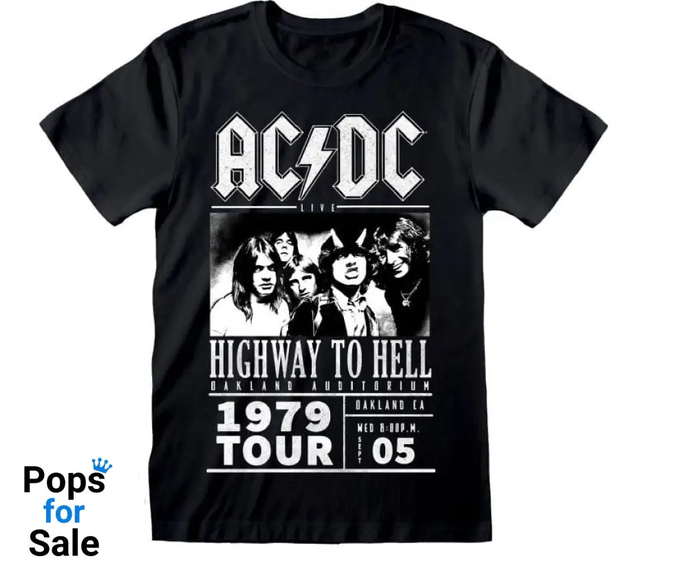 AC/DC T-Shirt Highway To Hell 1979 Tour Black Size L T-shirts