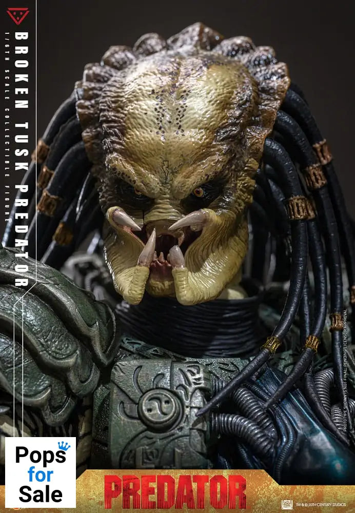 Alien vs. Predator Comic Masterpiece Action Figure 1/6 Broken Tusk Predator 35 cm Action figures 30 cm