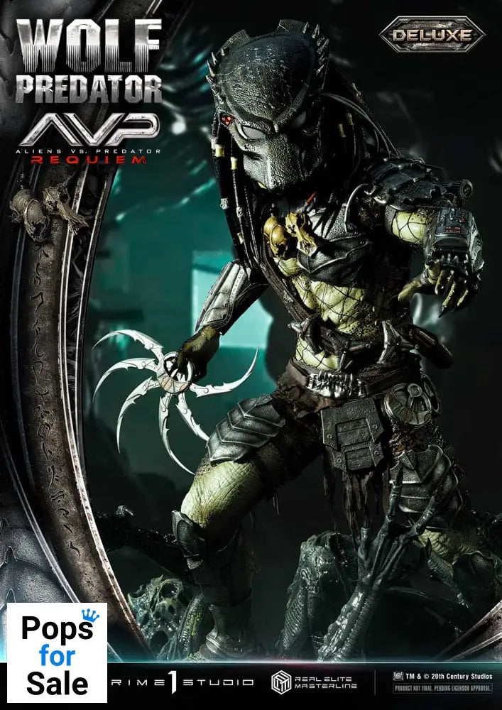 Alien vs. Predator Real Elite Masterline Series Statue 1/3 Requiem Wolf Predator Deluxe Ver. 95 cm Statues