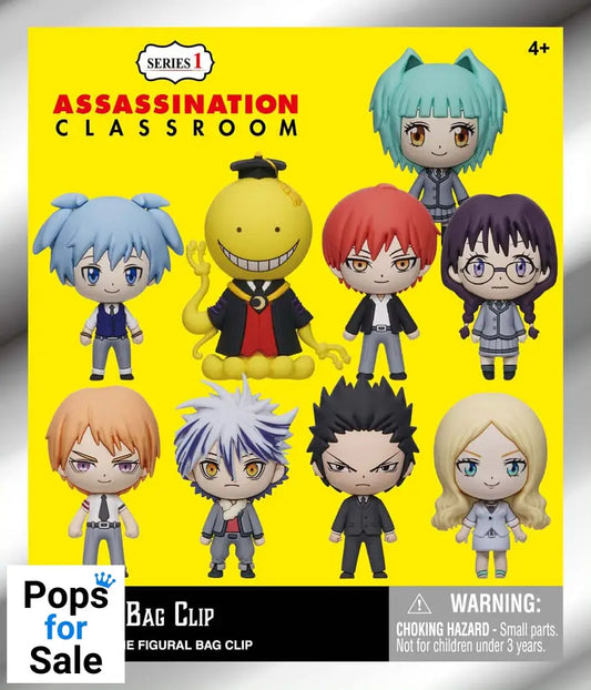 Assassination Classroom 3D Foam Bag Clips Series 1 Display (24)