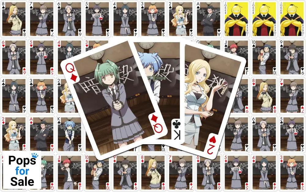 Assassination Classroom Playing Cards Characters Playing cards
