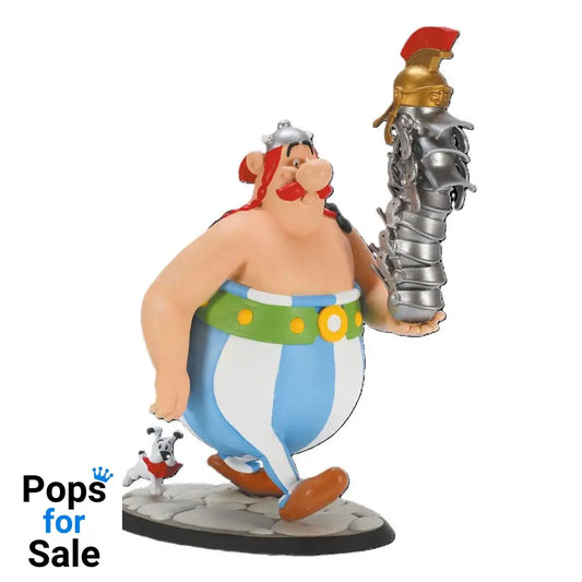 Asterix Statue Obelix Stack of Helmets and Dogmatix 21 cm