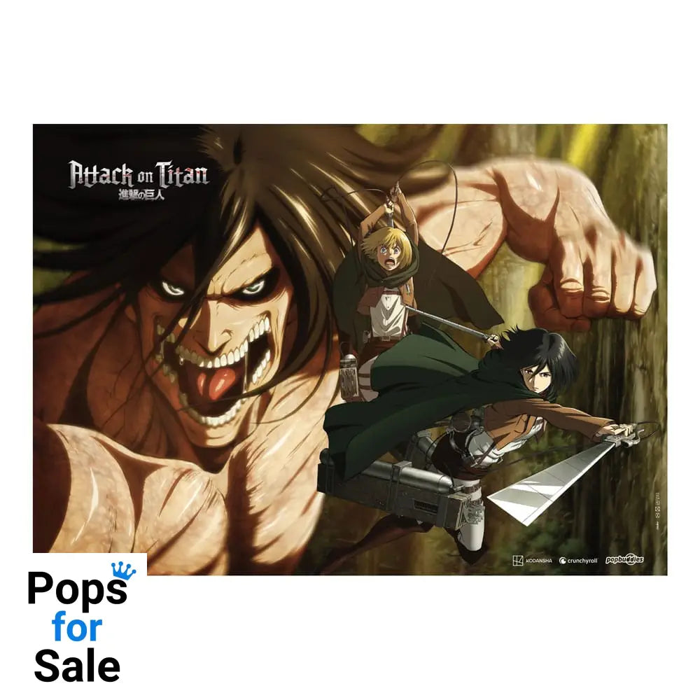 Attack On Titan Fabric Poster Attack Titan 84 x 118 cm