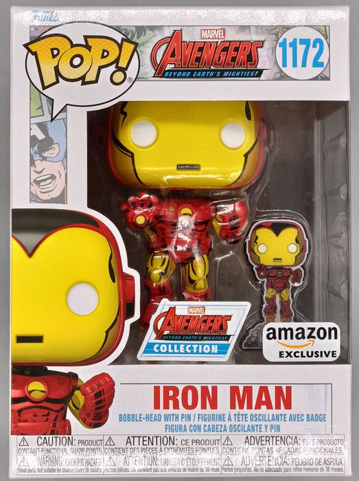 #1172 Iron Man - Marvel Avengers Collection with Pin Funko POP