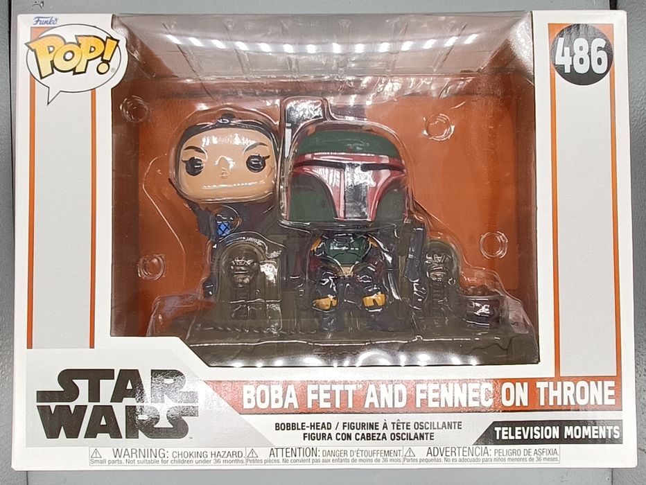 #486 Boba Fett and Fennec on Throne TV Moment Star Wars Funko POP