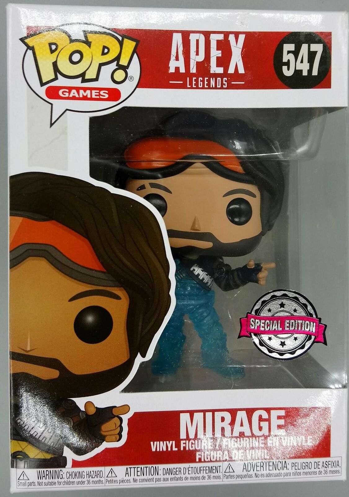 547 Mirage (Decoy) - Translucent Apex Legends Funko POP