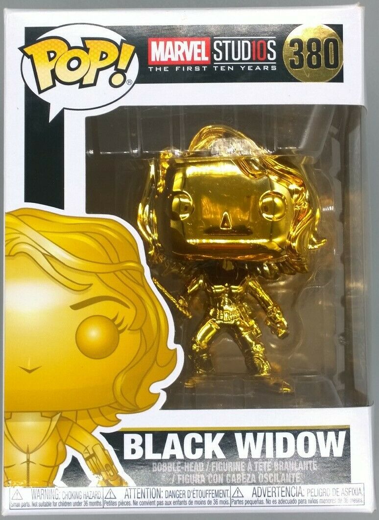 #380 Black Widow (Gold) - Chrome - Marvel Studios 10 Funko POP