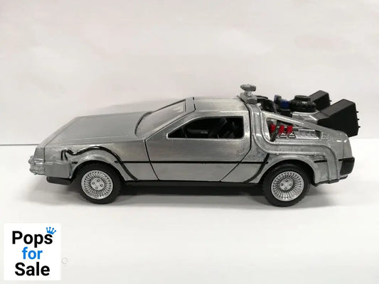 Back to the Future Hollywood Rides Diecast Model 1/32 DeLorean Time Machine