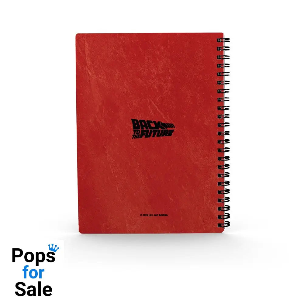 Back to the Future Notebook with 3D-Effect DeLorean