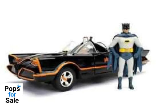 Batman Diecast Model 1/24 1966 Classic TV Series Batmobile with figure