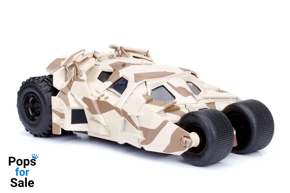 Batman The Dark Knight Diecast Model 1/24 2008 Batmobile Camo with figure