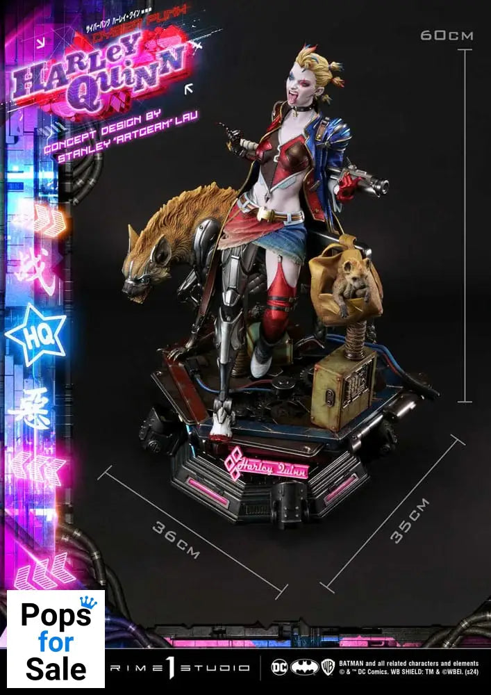 Batman Ultimate Premium Masterline Series Statue Cyberpunk Harley Quinn 60 cm Statues