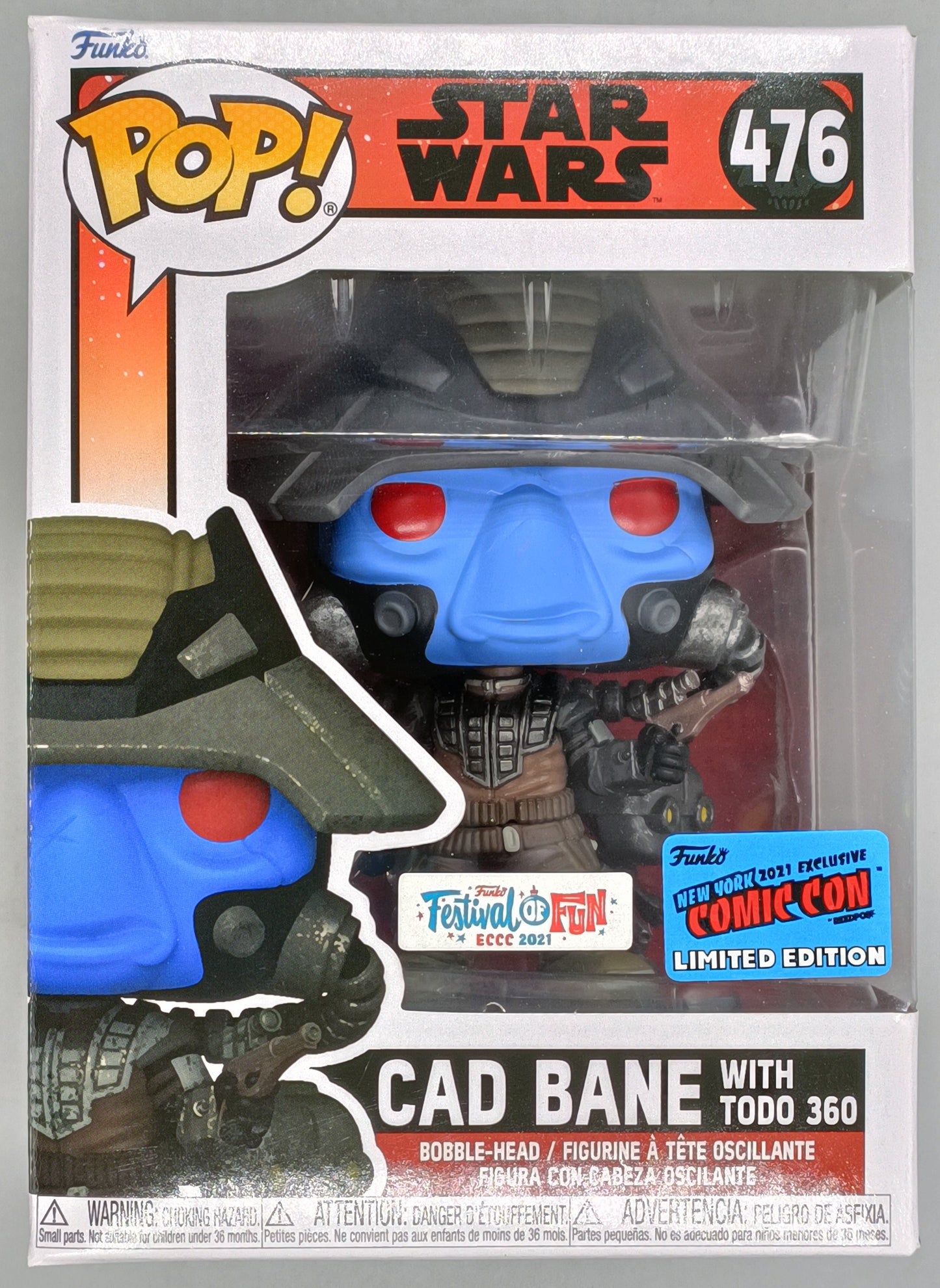 #476 FOF Cad Bane (with Todo 360) - Star Wars 2021 Con Funko POP